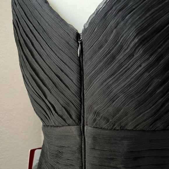 JS Collections Black Sleeveless A line Cocktail Midi Party Cocktail Long Dress 6 - Picture 5 of 9